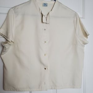 Vintage Pilot Blouse Cream Color